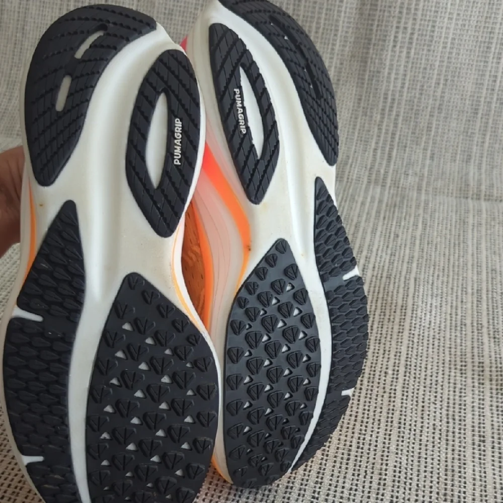 Puma Nitro Orange Black Athletic Shoes with Breathable Mesh - Picture 9 of 9